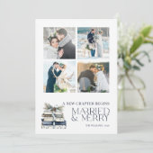 新しいチャプター結婚した&ブルーメリースノーフレーク4写真 シーズンカード (スタンド正面)