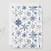 新しいチャプター結婚した&ブルーメリースノーフレーク4写真 シーズンカード (裏面)