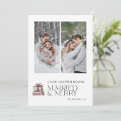 新しいチャプター結婚した&新メリーしい2枚の写真 シーズンカード (スタンド正面)