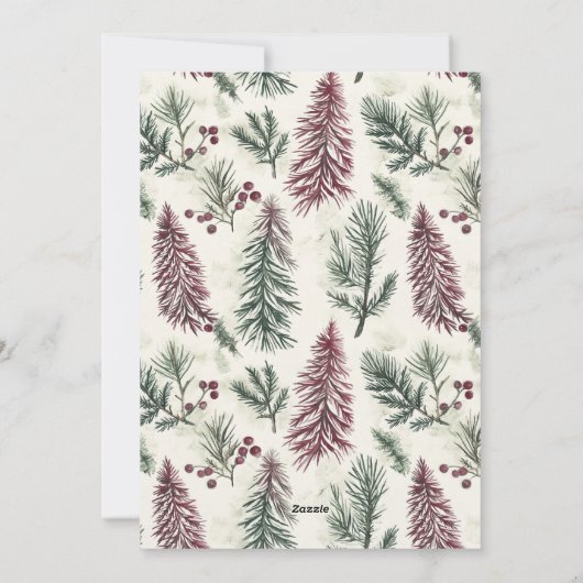 新しいチャプター結婚した&新メリーしい2枚の写真 シーズンカード (裏面)