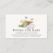 新しいチャプター蝶の赤ちゃんシャワー予約のリクエスト エンクロージャーカード (正面)