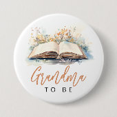 新しいチャプター赤ちゃんシャワーおばあちゃんボタン 缶バッジ (正面)