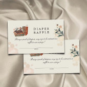 新しいチャプター赤ちゃんシャワーおむつラッフル エンクロージャーカード