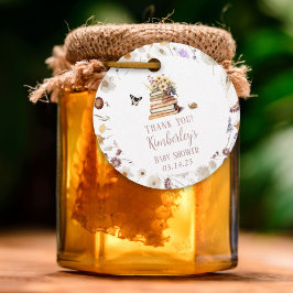 新しいチャプター赤ちゃんシャワーのストーリーブックワイルドフラワー フェイバータグ