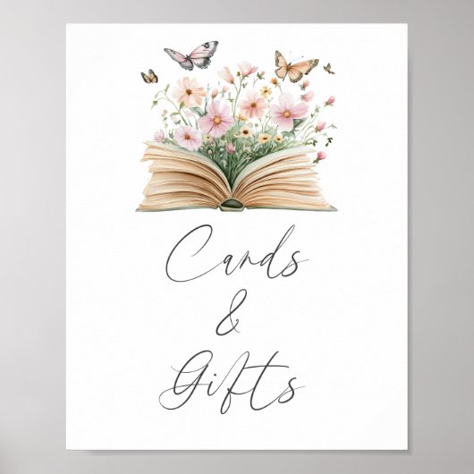 新しいチャプター赤ちゃんシャワーカードとギフト ポスター (正面)