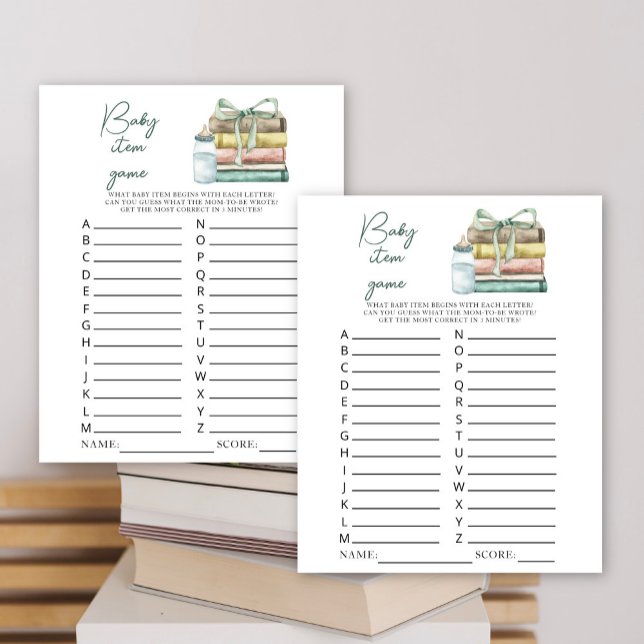 新しいチャプター赤ちゃんシャワーベビーアイテムゲーム (クリエイターアップロード済み)