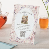 新しいチャプター赤ちゃんシャワー野花おむつファンド 台座サイン (インサイチュ)