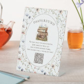 新しいチャプター赤ちゃんシャワー野花おむつファンド 台座サイン (インサイチュ)