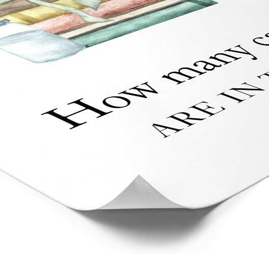 新しいチャプター赤ちゃんシャワー – キャンディーの数 ポスター (角)