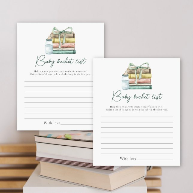 新しいチャプター赤ちゃんシャワー – ベビーバケットリスト (クリエイターアップロード済み)