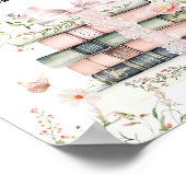 新しいチャプター開始フローラブックベビーガールシャワー ポスター (角)