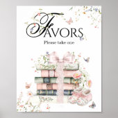 新しいチャプター開始フローラブックベビーガールシャワー ポスター (正面)