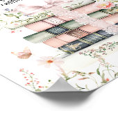 新しいチャプター開始フローラブックベビーガールシャワー ポスター (角)