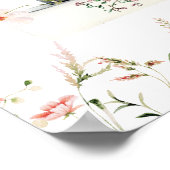 新しいチャプター開始フローラブックベビーガールシャワー ポスター (角)