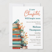 新しいチャプター開始フローラブック赤ちゃんシャワー 招待状 (正面)