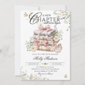新しいチャプター開始フローラボウブック赤ちゃんシャワー 招待状 (正面)