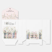 新しいチャプター開始フローラ弓ベビーガールシャワー フェイバーボックス (見開き)