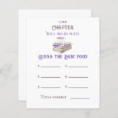 新しいチャプター開始ブックの推測ベイビーシャワーゲーム (正面/裏面)