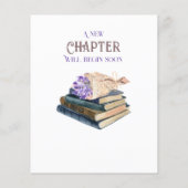 新しいチャプター開始ブックの推測ベイビーシャワーゲーム (裏面)