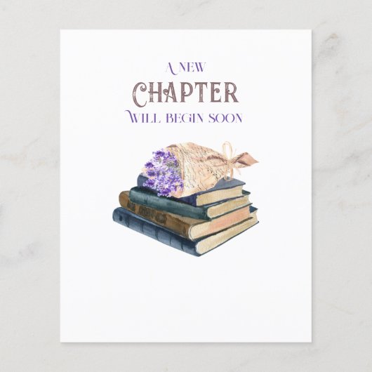 新しいチャプター開始ブックの推測ベイビーシャワーゲーム (裏面)