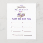 新しいチャプター開始ブックの推測ベイビーシャワーゲーム (正面)