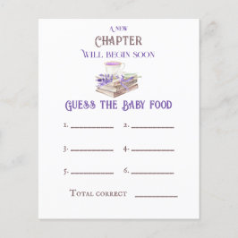 新しいチャプター開始ブックの推測ベイビーシャワーゲーム