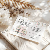 新しいチャプター開始ブックフラワーベビーシャワーおむつ エンクロージャーカード