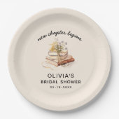 新しいチャプター開始ブライダルシャワー ペーパープレート (正面)