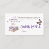 新しいチャプター開始ブランチおむつラッフルベビーシャワー エンクロージャーカード (正面)