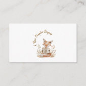 新しいチャプター開始ベビーキツネおむつラッフルチケット エンクロージャーカード (裏面)