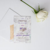 新しいチャプター開始ラベンダーティーブランチ赤ちゃんシャワー 招待状