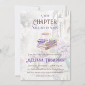 新しいチャプター開始ラベンダーティーブランチ赤ちゃんシャワー 招待状 (正面)