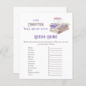 新しいチャプター開始ラベンダーブランチ赤ちゃんシャワーゲーム (正面/裏面)