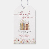 新しいチャプター開始ワイルドフラワーブライダルシャワー ギフトタグ (正面)