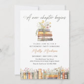 新しいチャプター・ストーリーブックの退職招待状 招待状 (正面)