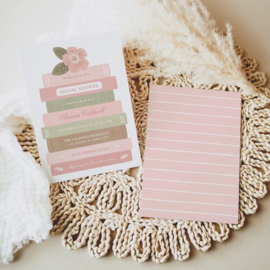 新しいチャプター・ストーリーブックフローラブライダルシャワー 招待状