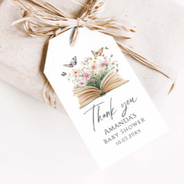 新しいチャプター・ストーリーブックベビーシャワー ギフトタグ