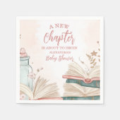 新しいチャプター・ストーリーブックベビーシャワー スタンダードカクテルナプキン (正面)