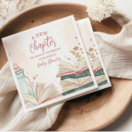 新しいチャプター・ストーリーブックベビーシャワー スタンダードカクテルナプキン