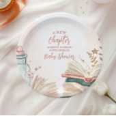 新しいチャプター・ストーリーブックベビーシャワー ペーパープレート