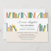 新しいチャプター・ストーリーブックベビーシャワー 招待状 (正面)