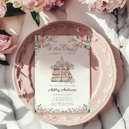 新しいチャプター・ストーリーブックベビーシャワー 招待状