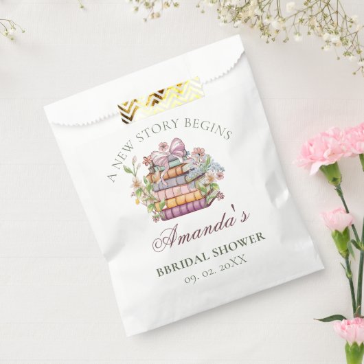 新しいチャプター・ストーリー・ブック・ブライダルシャワー フェイバーバッグ (封をした状態)