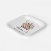 新しいチャプター・ストーリー・ブック・ブライダルシャワー ペーパープレート (傾斜あり)