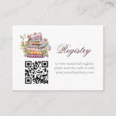 新しいチャプター・ストーリー・ブック・ブライダルシャワー・レジストリ エンクロージャーカード (正面)