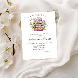 新しいチャプター・ストーリー・ブック・ブライダルシャワー 招待状