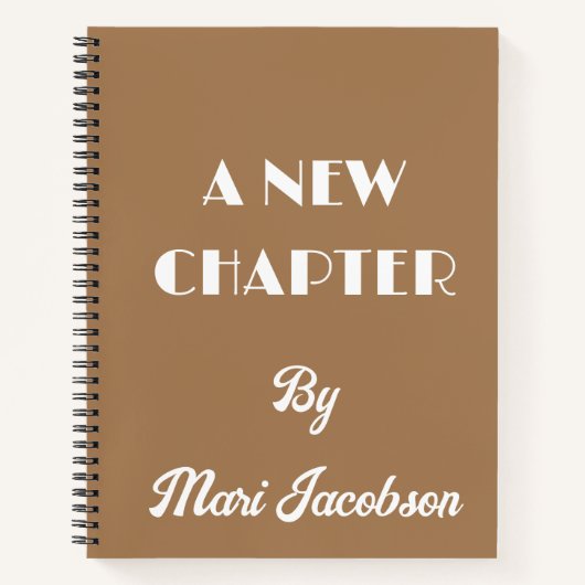 新しいチャプター・スパイラル・ノート ノートブック (正面)