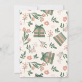 新しいチャプター・ブッお洒落クSage Green Baby Shower サンキューカード (裏面)