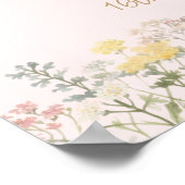 新しいチャプター・ブックをテーマにしたブライダルシャワー・ウェルカム ポスター (角)