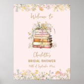 新しいチャプター・ブックをテーマにしたブライダルシャワー・ウェルカム ポスター (正面)